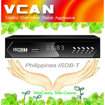 VCAN1047 Philippines Home ISDB-T Digital TV Receiver box TV Plus black box MPEG4 HDMI USB PVR Remote